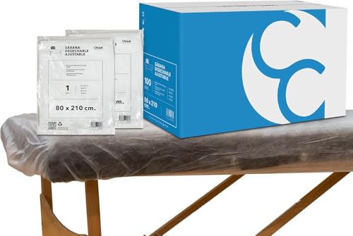 Sábana de Camilla Desechable SMS Ajustable 80x210 cm (20g) | Color Blanco (20 uds)