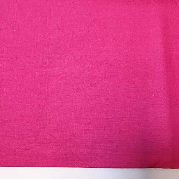 Textile Station 10 Meter (Janak- Magenta Roze) 100% Katoen Stof 112cm Breed Plain Cambric Poplin