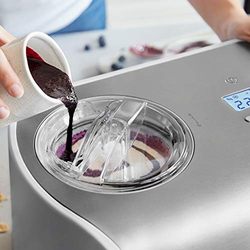 SPRINGLANE Eismaschine Elli 1,2 L mit selbstkühlendem Kompressor 135 W, Eiscrememaschine aus Edelstahl mit entnehmbarem Eisbehälter, inkl. Rezeptheft – Bild 7