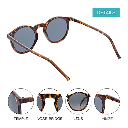 Zero UV Store Women's Retro Horn - Sunglasses for Smaller Faces - Image 3