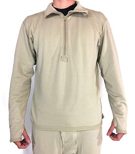Polartec GEN III Level 2 MID Weight Grid Fleece Waffle Shirt Large/Long