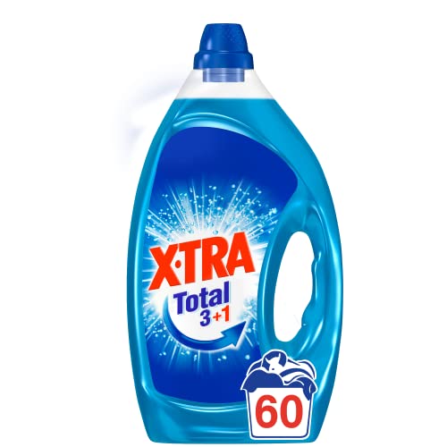 XTRA Total - Lessive Liquide Universelle - Blanc et Couleur - 60 Lavages (3L)