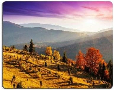 YENDOSTEENMousepads Majestic morning mountain landscape with colorful forest Dramatic overcast sky Mat Customized Desktop Laptop Gaming Mouse pad