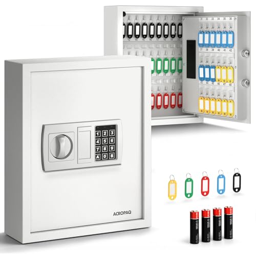 ACROPAQ Schlüsselschrank mit Zahlencode - Für bis zu...