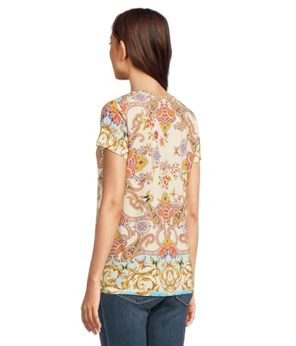 Johnny Was Women's The Janie Favorite Short Sleeve V-Neck Tee3