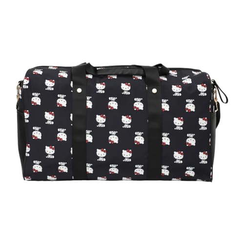 Hello Kitty AOP in Nylon with PU Accents Duffle Bag4