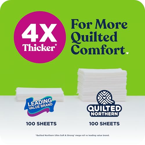 Quilted Northern Ultra Soft Toilet Paper, 6 Mega Rolls = 24 Regular Rolls | Ultra soft & strong 2-ply toilet paper with a premium soft feel and 4X stronger toilet tissue for everyday convenience - image 2