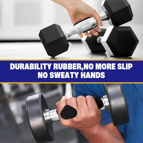 Image of Proberos 1 Pair Weight Lifting Grips, Non-Skid Rubber Gym Hand Gloves for Enhanced Grip Strength & Palm Protection, Anti-Slip, Finger Grip Strengthener, Fit for Deadlifts & Pull-Ups, Black