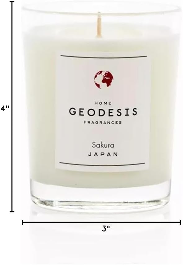 Scented Candle 180G (50 Hours) Home Fragrance (180G, Cherry Blossom (Sakura))