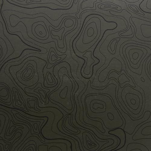 KYDEX Thermoform Sheet - (Topographic Camo) - (Olive Drab/Black) - (8in x 12in) - (1 Sheet) - (for Holster Making, Cosplay, Hobby) - (USA Made)
