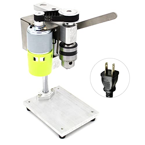 yeacher Mini Furadeira para Máquina de Perfuração de Bancada Mandril de Perfuração de Velocidade Var