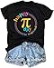 Happy Pi Day Shirt Women Pi 3.14 T Shirt Funny Math Teacher Shirts Be Irrational Tee Casual Short Sleeve Tops Black