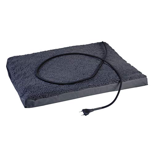 GPETB Heated Pet's Bed | Electric Pad for Dogs & Cats | Heating Element of Carbon Fibers, 2 Temperature Sensors, Safe Power Cord | Machine Washable, Grey, 80 x 60 cm - Image 6