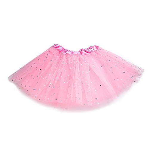 Anleolife 12" Baby Girls Fluffy Birthday Tutu Skirt Girls Princess Pettiskirt Ballet Dance