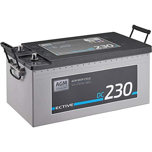 AGM-Batterie für Wohnmobile ECTIVE DC230 Deep Cycle 230Ah 12V