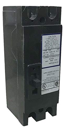 CHH2150, Cutler Hammer, 2P, 1PH, 150A, 240V, 100kA@240V, standard interrupting capacity, 40°C, feed-thru, long-time and instantaneous (LI) trip functions, suitable for use as main breaker, thermal magnetic molded case circuit breakers