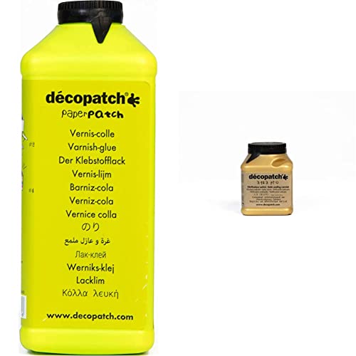 Vernis colle PaperPatch Décopatch et vitrificateur aquapro satiné lavable