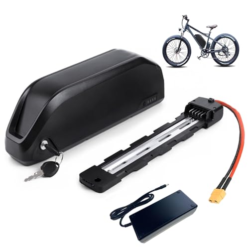JHKJ Batería de Litio para Bicicleta eléctrica de Tubo Inferior de 36 V, 10 Ah, 12 Ah, 15 Ah y 18 Ah. Batería para Bicicleta eléctrica de 48 V, 10 Ah, 12 Ah, 14 Ah, 15 Ah y 20 Ah.,48v 10ah