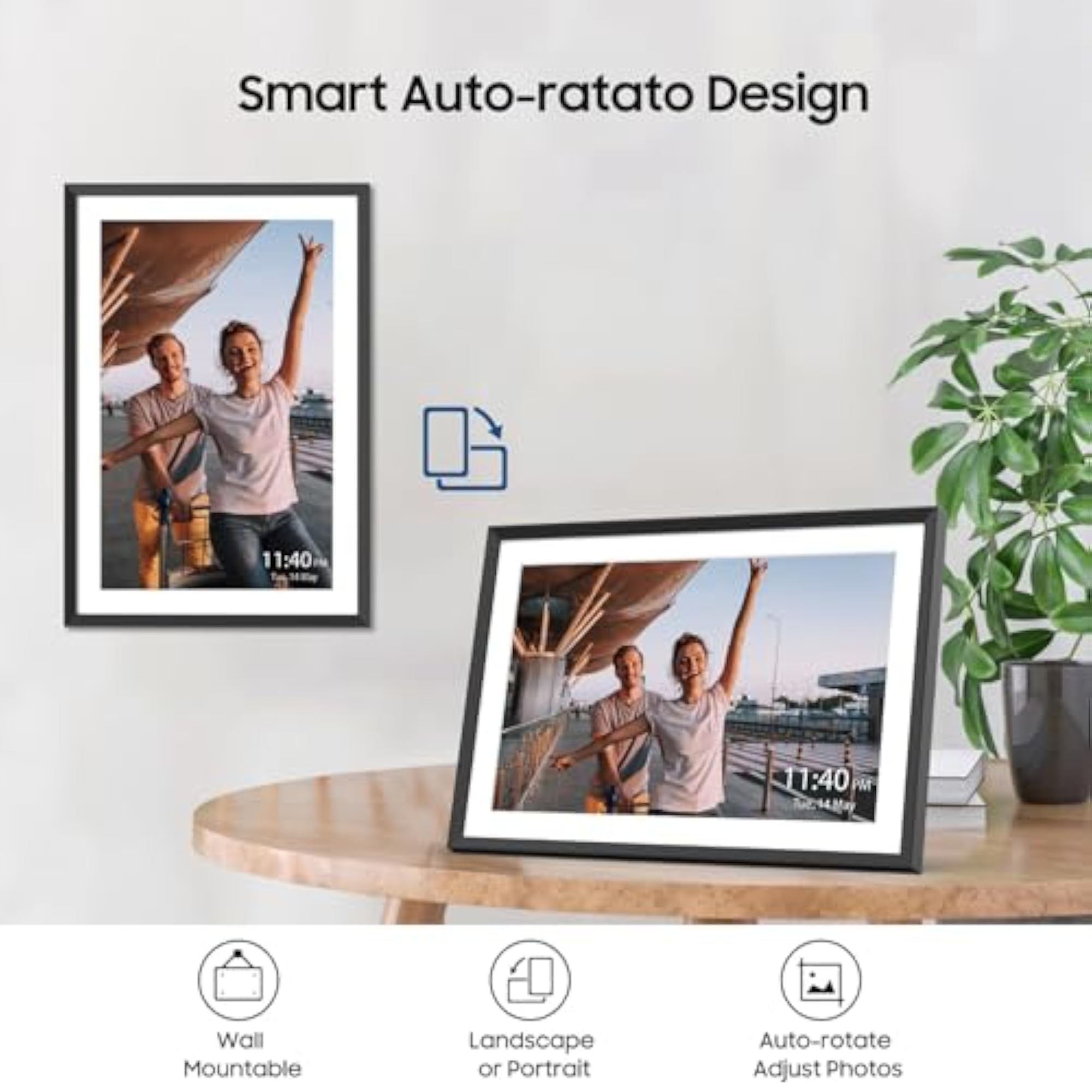 Nixplay 10.1 Digital Picture Frame, WiFi Photo Sharing