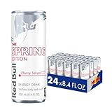 Red Bull Spring Edition Energy Drink, Cherry Sakura, 80mg Caffeine, Taurine & B Vitamins, 8.4 fl. oz. Pack of 24 Cans