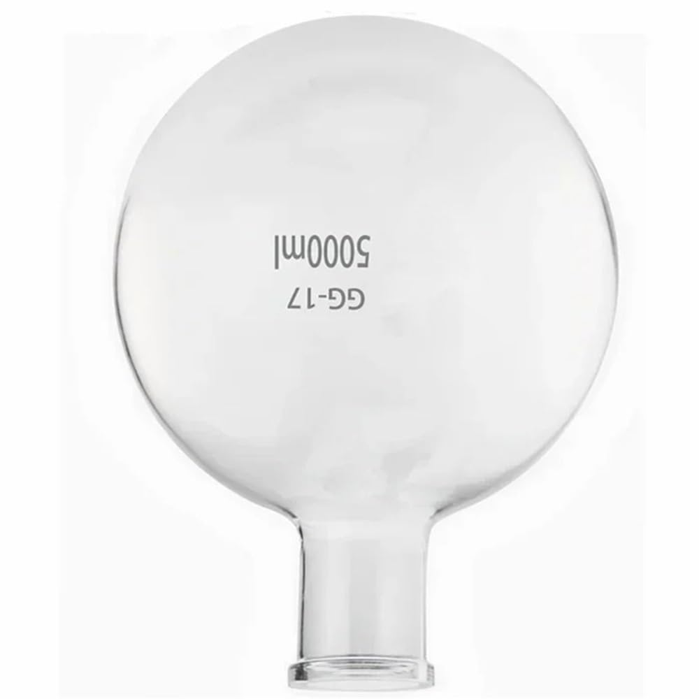 1 pz. Pallone di ricezione Accessori rotanti Vetreria da laboratorio Pallone a fondo tondo 5000 ml Flangia Diametro bocca 34/50 mm