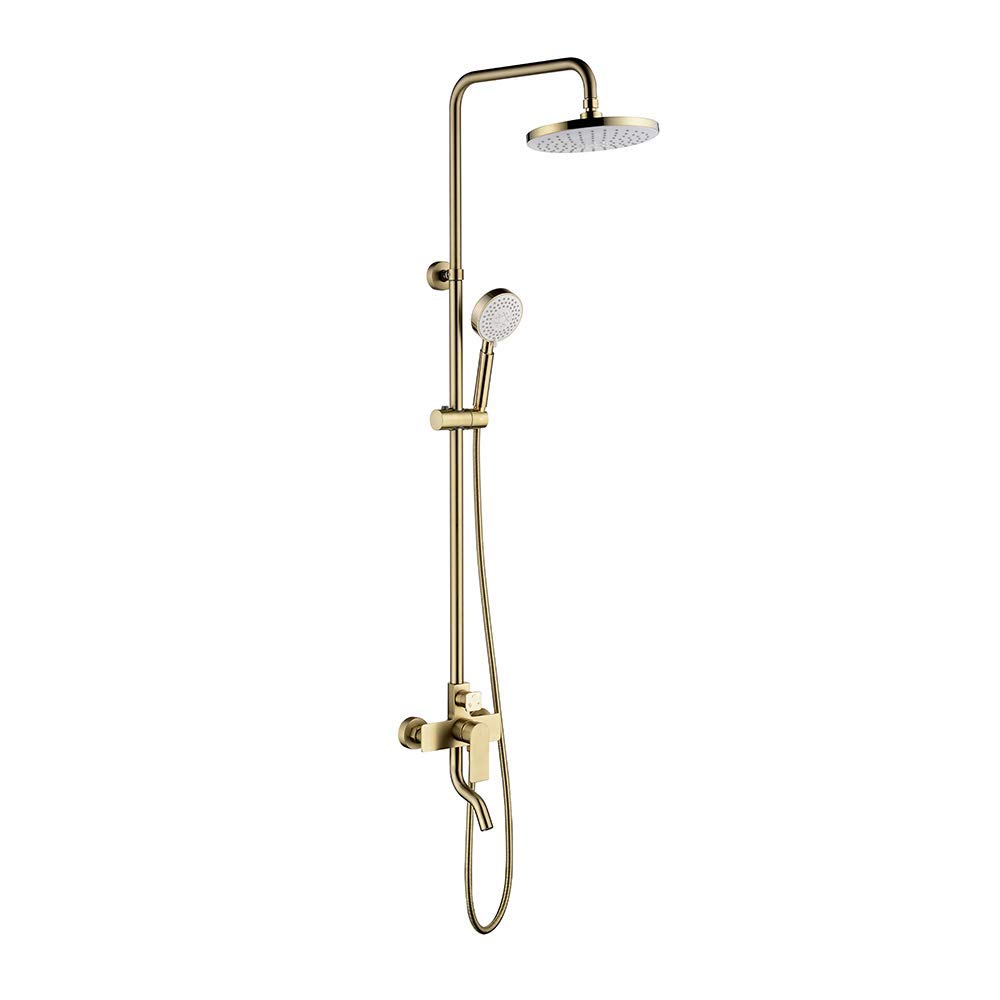 Système de douche avec pommeau pluie haute pression et douchette à main
