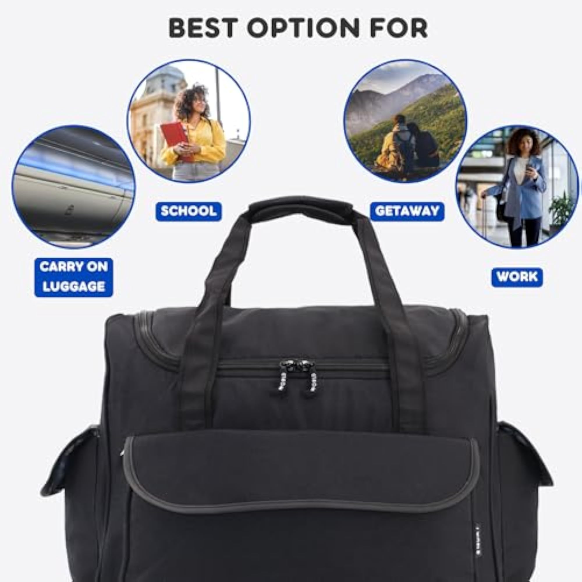 Donna Rolling Tote Bag on Wheels