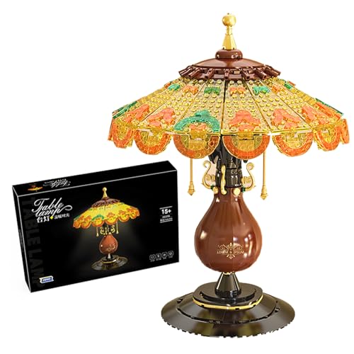 ZenithFlow Retro Lamp Mini Building Blocks Kit for Adults 804 PCS by ZenithFlow - Used condition - Image 3