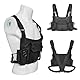 Tiiyee Walkie Talkie Brusttasche, Funk Schulterholster Brustgurt Halter Weste Brust Rig Tasche Radio Harness Taschen Pack Two Way Radios Tragetasche Zubehörhalter Für Polizei Produktionswerkstatt