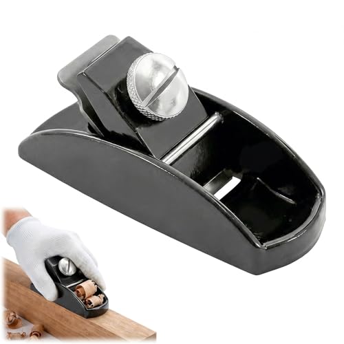 1 Mini Rabot Bois Manuel​ Réglable, Rabot à Main​ Précis pour Travail du Bois, Bekecidi Coupe Bordure Manuel,Raboteuse​ Compacte pour Ébavurer, Poliret Finir vos Projets de Menuiserie