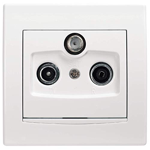 Preisvergleich Produktbild Schneider Electric AYA3500121 Buchse Tv / R-Sat Intermedia Monobloc