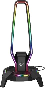 Rampage RM-H27 IGRIS Type-C RGB Siyah Kulaklık Standı RM-H27 IGRIS SIYAH