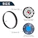 TUCKBOLD Car Wheel Hub Centric Rings Durable Wheels Center Shaft Shock Absorbing Hubrings Black 2 Pcs OD 75.1mm to ID 72.6mm Polycarbonate