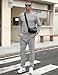 Babioboa Men's TrackSuit Sets Long Sleeve Outfits 2 Piece Fashion Comfy outdoor sportswear with pockets(Grey,XL)