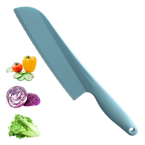 Comparison: Best Knife For Cutting Lettuce 7 PALAKATE Lettuce Knife, 11 inch Nylon knife, Plastic Lettuce Knife to Prevent Browning, Dishwasher Safe (1, Blue)