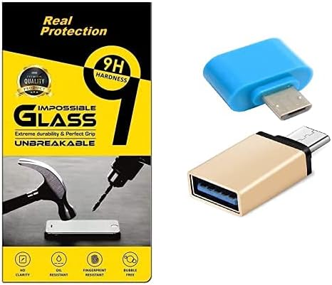 Spark Samsung Galaxy 7106 Screen Protector Tempered Glass | Full Screen Coverage | Cover-Friendly & Easy Installation Design | FREE Compatible OTG for Samsung Galaxy 7106