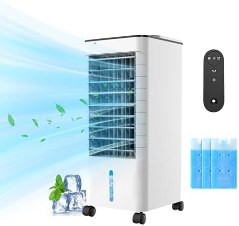 Amazon | 【2024年猛暑対策】冷風扇 Aironi ポータブル冷風機 65W 強力 