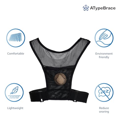 Side-Sleeping Trainer for Side Sleep, Anti Snoring Solution, Stop Snoring and Reduce The Risk for Sleep Apnea,Black