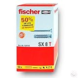 taco fischer sx 8x40 Caja de 50 unidades con 50% de los tornillos gratis