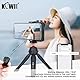 KIWIFOTOS Smartphone Wireless Fernbedienung mit Handgriffhalter Stabilisator für Selfie Vlog Video Kompatibel mit iPhone 16 15 XS X XR 8+ 8 7+ 7 6S + 6S Galaxy Mate MI usw. Mobil mit 59-85 mm Breite