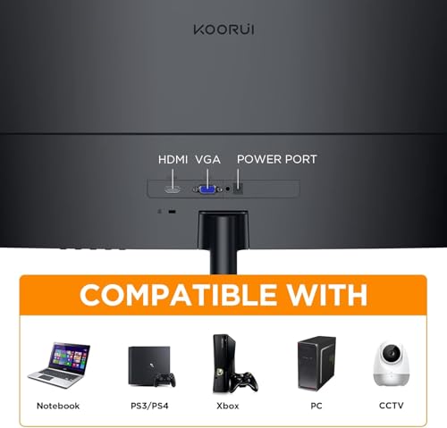 Monitor 23.6 Pollici Curvo (1500R), Full HD (1920x1080), VA, 100 Hz, 5 ms, HDMI, VGA, Gaming Monitor, Eye Saver Mode, Flicker Safe, Nero, 24N5CA - Monitor - Immagine 3