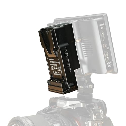 Image of Portkeys BD3 Double-Sided NP-F to V-Mount Dummy Battery Power Adapter Module Vertical and Cross Mounted, for transferring NPF Power Mount to V-Mount Battery Mount