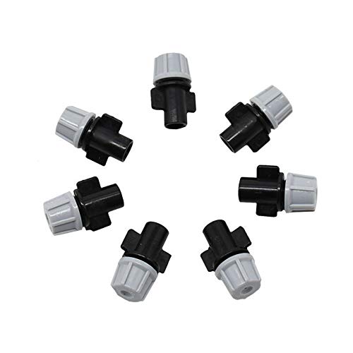 LISHI-DZI 150pcs Garden Irrigation Atomizing Nozzle Drippers Misting System Nozzle Water Mist Sprinkler Nozzles For Cooling Adapter (Color : Light Grey)
