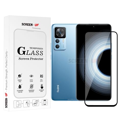 Image of ScreenUp Tempered Glass For Xiaomi Redmi K50 Ultra - Ultra Clear, 9H Scratch Resistant, Full Coverage, Easy Install Screen Protector