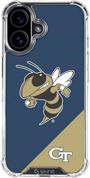 Skinit Clear Phone Case Compatible with iPhone 16 - Officially Licensed Georgia Institute of Technology Mascot Design