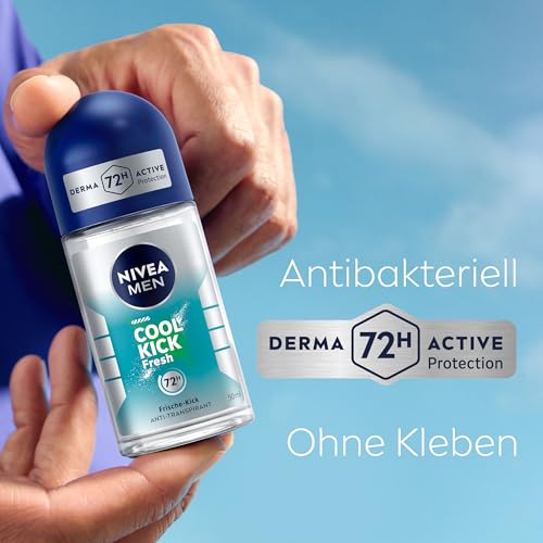 Nivea Men Cool Kick Fresh Deo Roll-On 50 ml Antitranspirant für 72h Schutz