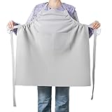 LUOLAO One Drawstring Adjustable Cotton Apron with Pockets, Well-Fitted Comfort, Lightweight for Cooking, Crafts & Gardening, Machine Washable Unisex Kitchen Apron & Retirement Gift
