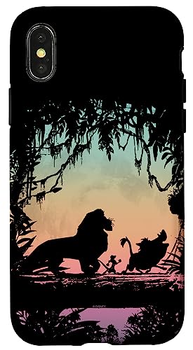 Coque iPhone X/XS Disney évite les rayures grâce au motif Lion King Rainbow