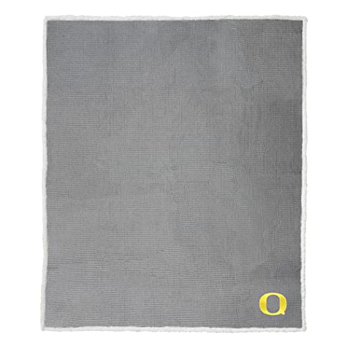 Northwest NCAA Oregon Ducks Unisex-Adult Subtle Waffle Sherpa Throw Blanket, 50" x 60", Team Colors