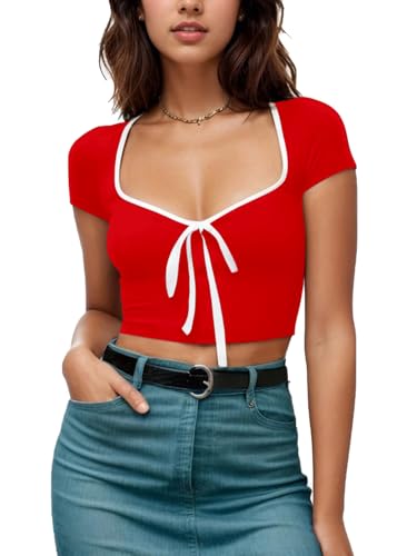 Image of Aahwan Women's Royal Polyester Regular Fit Cropped Top